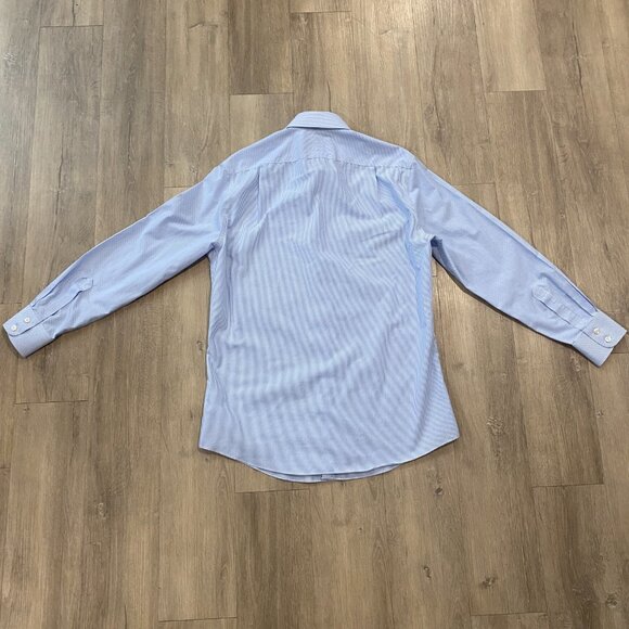 Charles Tyrwhitt Non-Iron Stretch Poplin Bengal Stripe Shirt (15.5/33 inches) - Picture 7 of 8